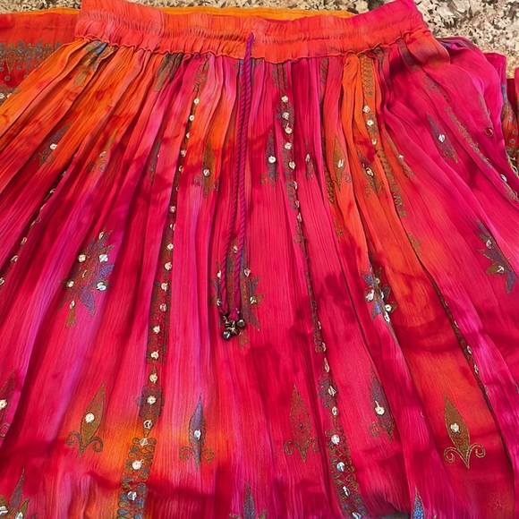 Women’s Maxi skirt with sequins (made in India) one size - Picture 3 of 4